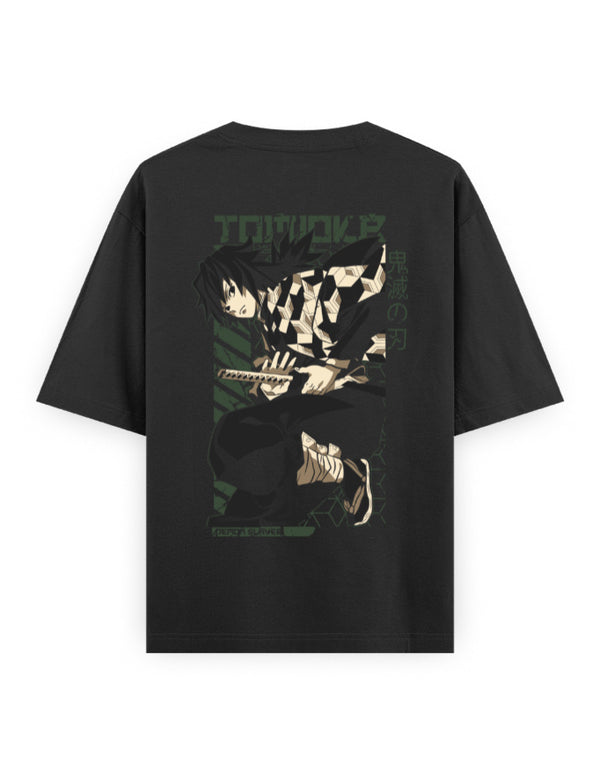 Tomioka Anime Graphic T-Shirt – Minimalist Samurai Streetwear Design