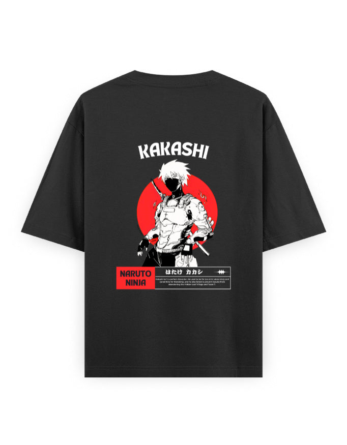 Kakashi Ninja Streetwear Tee – Kakashi Hatake Inspired Back Print