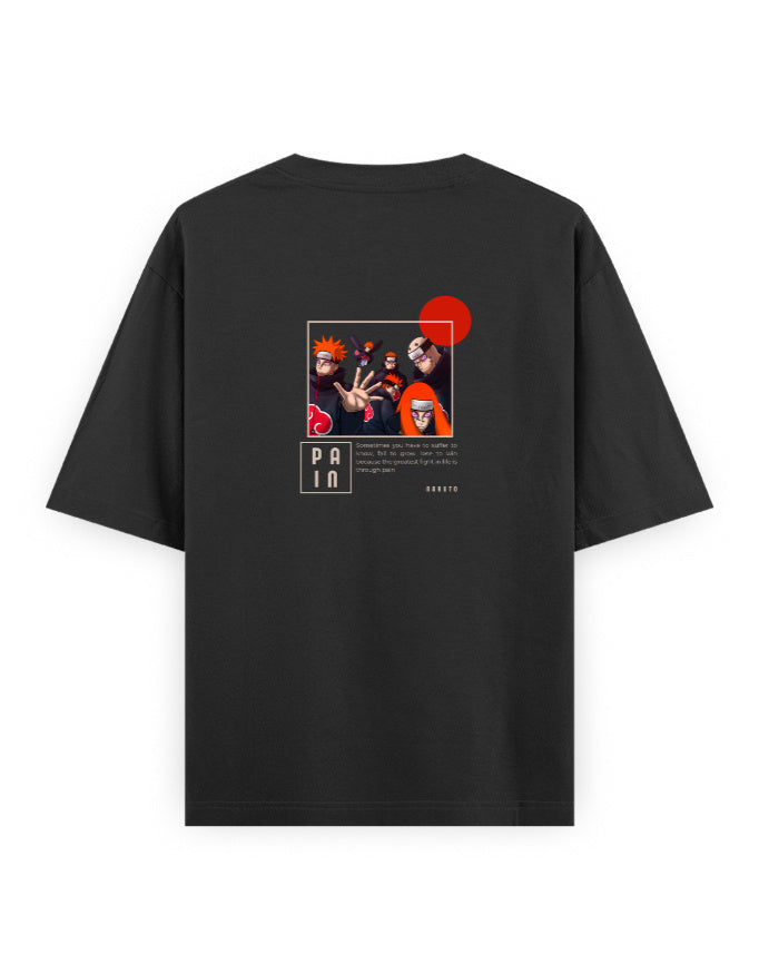 Pain Akatsuki Oversized Tee – Pain (Nagato) Anime Back Print