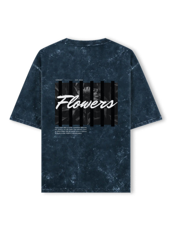 Flowers Graphic Oversized Tee