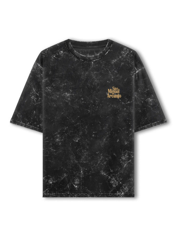 Men’s Oversized Green Acid Wash Graphic T-Shirt – Sao Miguel Apparel Streetwear Tee