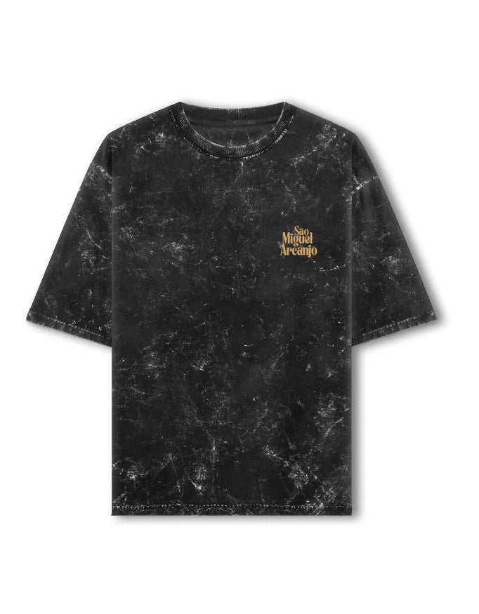 Men’s Oversized Green Acid Wash Graphic T-Shirt – Sao Miguel Apparel Streetwear Tee