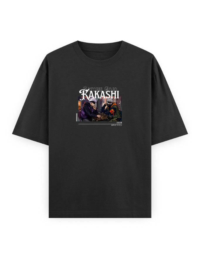 Kakashi Vintage Panel Tee – Kakashi Hatake Minimal Anime Front Print