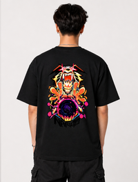 Naruto Uzumaki Rage Mode Back Print T-Shirt - Anime Streetwear Oversized Tee