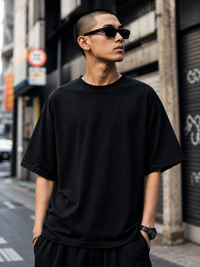 Akatsuki Cyberpunk 2077 Back Print T-Shirt – Dark Anime Streetwear Oversized Tee